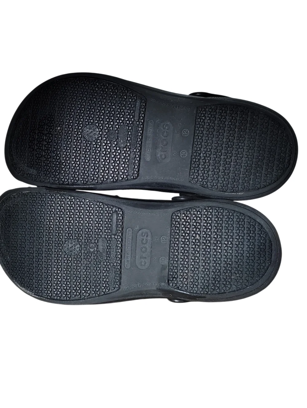 Black Crocs Unisex Mens Size 10 Women's Size 12
